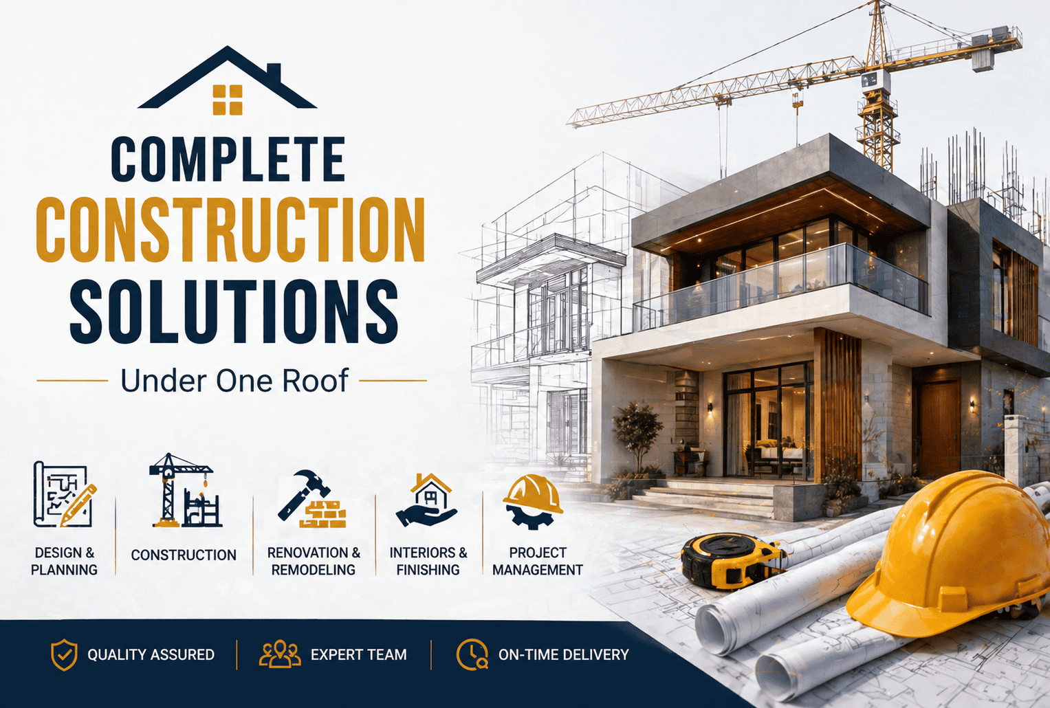 Complete Construction Solutions Under One Roof